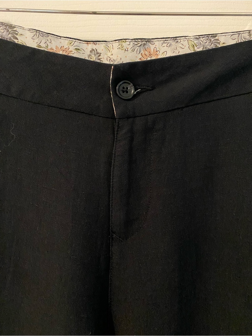 Ellen Tracy Active Tencel Linen Wide Leg Pants Black Resort Vacation Size 10 - Picture 5 of 10
